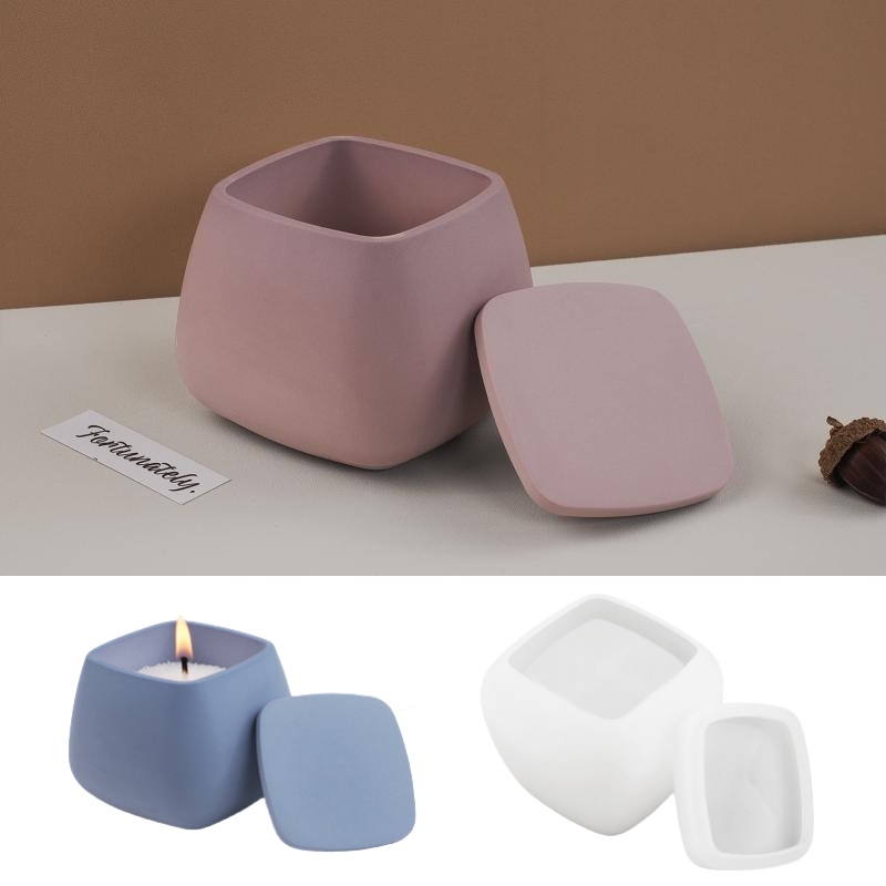 Candle Making Ideas - 1 zestaw Kwadratowe Pudełko do Przechowywania