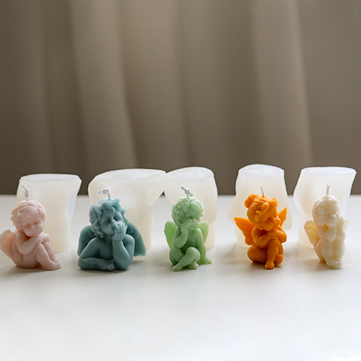 Candle Making For Kids - 3D Lovely Angel Kids Candle Silicone