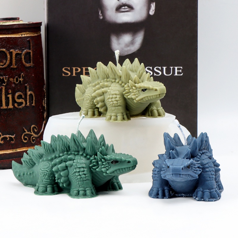 Candle Making For Kids - Forma silikonowa 3D dinozaur z kolcami