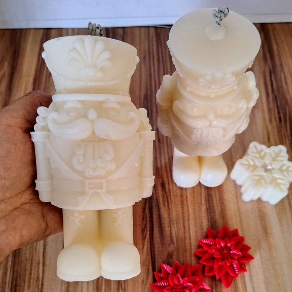 Candle Making Fat - Forma Silikonowa do Świec Żołnierz Dziadek
