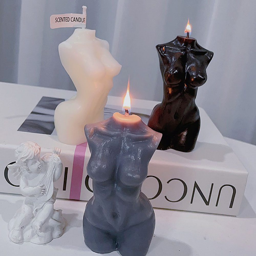 Paraffin Candle Wax - Świeca zapachowa w kształcie kobiecego torsu