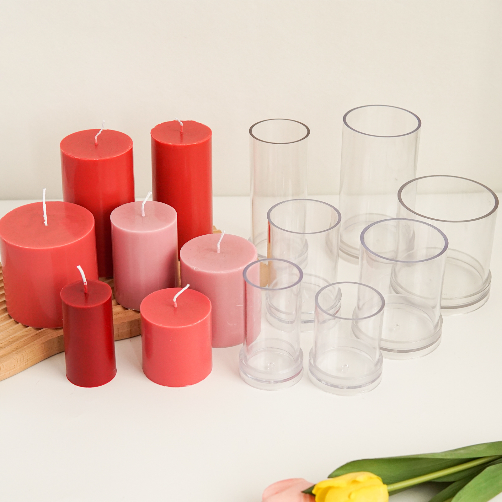Candle Making Kits - Różne cylindryczne formy do świec 3D