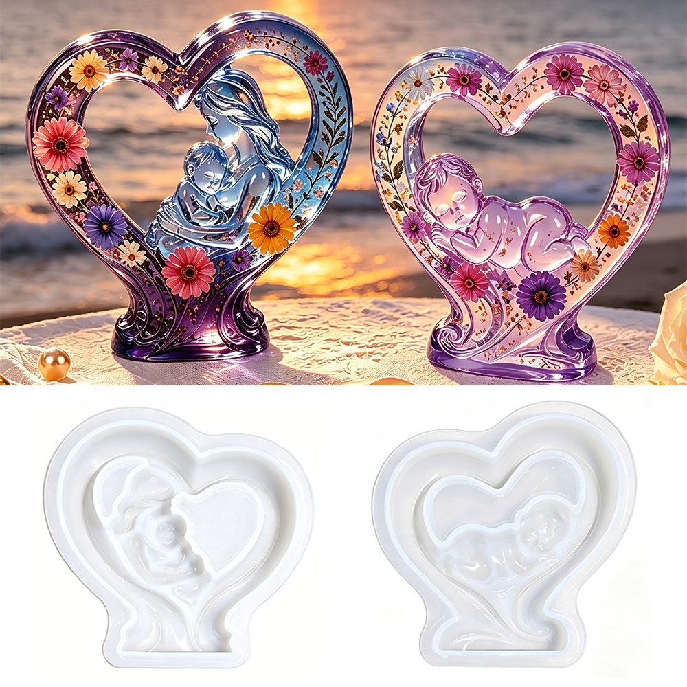 Candle Making For Kids - Forma silikonowa Matka i Dziecko DIY