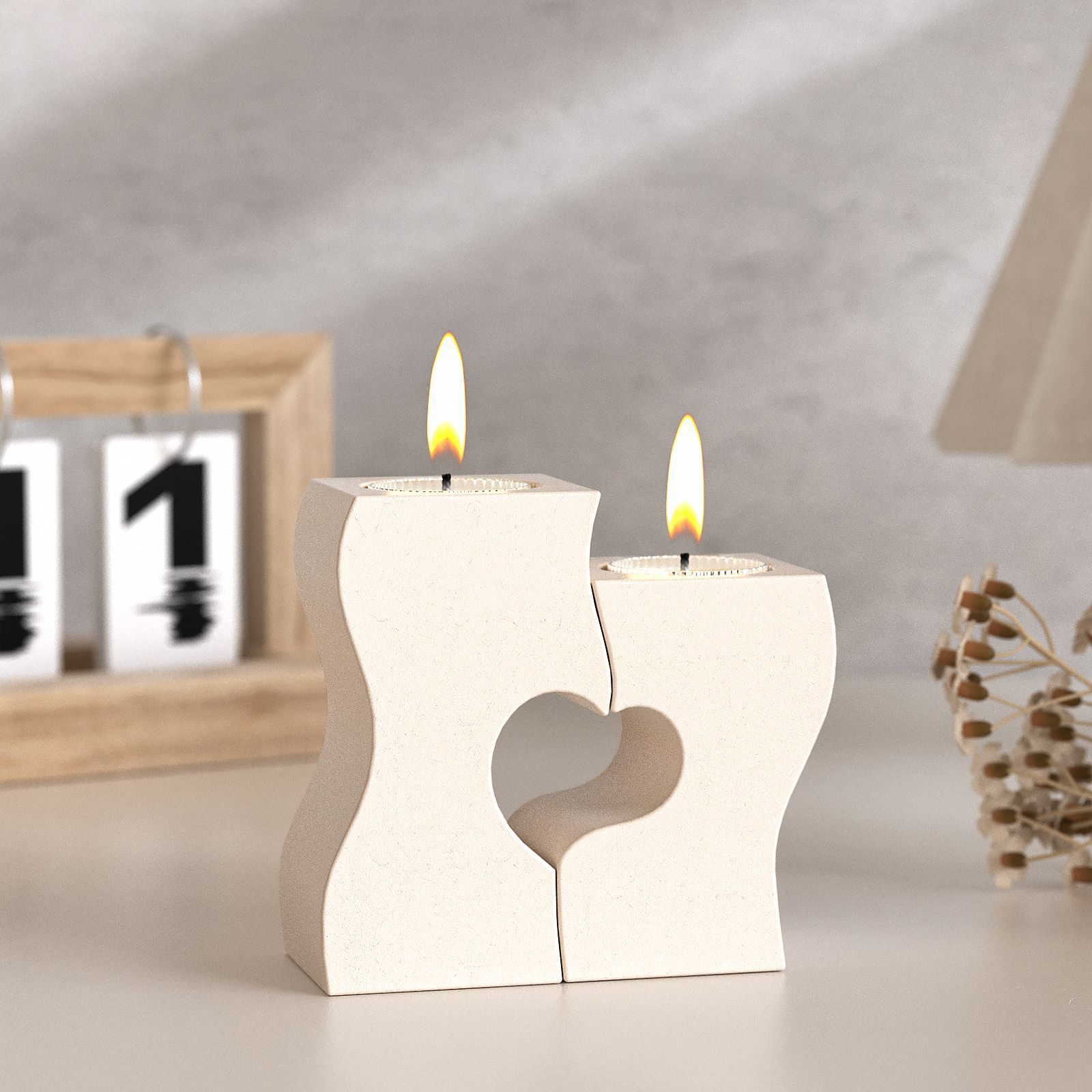 S Heart Candlestick Silicone M – Candle Making Ideas recenzja i cena