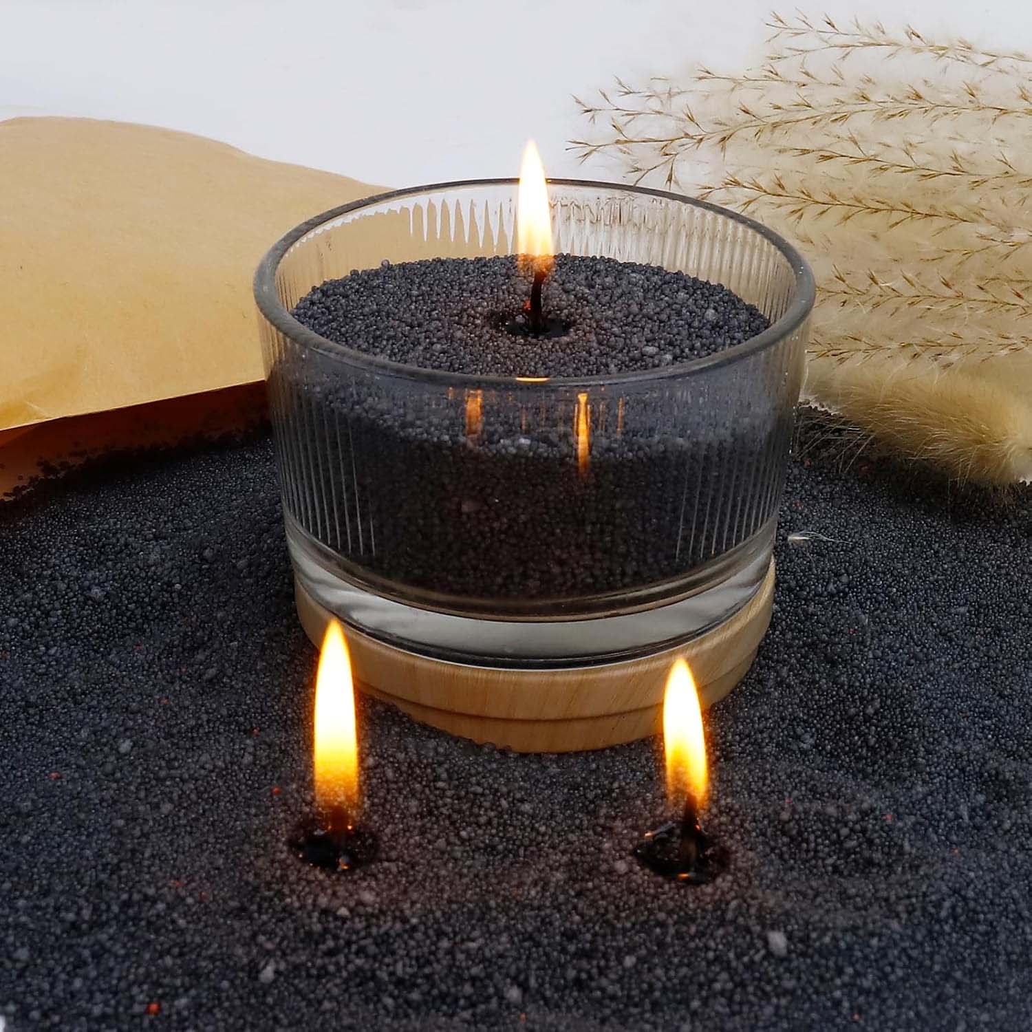 Czarny piasek do świec z knote – Candle Making Ingredients recenzja i cena
